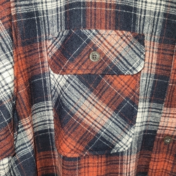 ASCEND PLAID FLANNEL BUTTON DOWN SHIRT SHACKET, SZ XXL - Picture 4 of 9